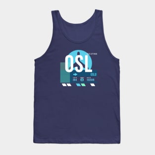 Oslo (OSL) Airport // Sunset Baggage Tag Tank Top